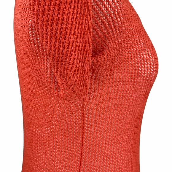 Torrid Red/Orange Open Weave Scoop Neck Sweater - Picture 4 of 13